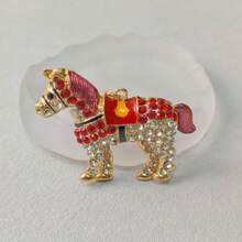 1PC Lovely Horse Key Ring Alloy Rhinestone Pendant Keychain For Bag Key Decor Ideal Gift - A3 - View 9