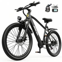 Adult Electric Bicycle, 36V 15AH Battery, 500W Motor, 24-Inch Tires, Mudguards And Gift Bag Included. - 黑色pro - 查看 1