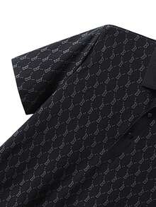 Vancamel Pulse 男士 POLO 衫 寬鬆版型 快乾冰絲面料 短袖 極簡百搭 純色 Polo 領 休閒戶外通勤 黑色 - 黑色 - 查看 8
