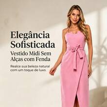 Women's Sleeveless Dress, Bodycon Style, A New Summer , Elegant And Elongating The Silhouette, Perfect For Work And Dates. - 淺粉色 - 查看 2