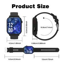 2026 Novo Relógio Inteligente Multifuncional, Pulseiras Duplas, Suporta Função de Chamada, Rastreador de Fitness, Modos Esportivos com Tela Sensível ao Toque, Mostrador de Relógio Personalizável, Notificação de Mensagens, Presente de Natal Perfeito para Homens e Mulheres - Visão 10