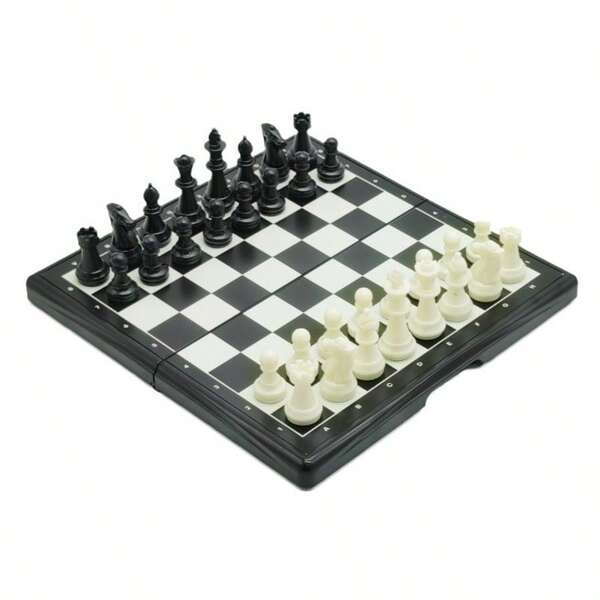 高品质迷你/大型磁性国际象棋套装，可折叠便携棋盘，小巧旅行尺寸，益智策略拼图游戏，休闲桌面娱乐玩具，优雅节日收藏礼品