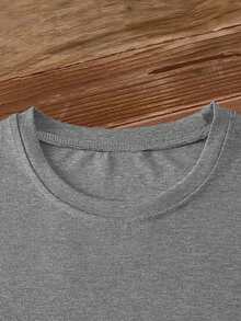 Tokyo Racing Cars Street Speed Digital Print Short Sleeve Unisex Pure Cotton Loose And Comfortable - Grey - View 3