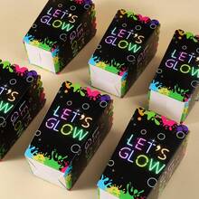 10/20/50pcs Graffiti Happy Birthday Printed Paper Popcorn Boxes, Fries Boxes, Popcorn Cups, Popcorn Buckets, Balloons, Suitable For Birthday, Festival, Party Decoration And Snack Boxes, Applicable For Lunch Box, Bakery, Burger Shop Use - Multicolor - View 6