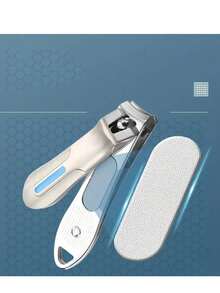 1pc Stainless Steel Anti-Splash Nail Clipper, Bionic Design Nail Trimmer, Manicure Tool, Foot Care Scissors - Multicolor - View 3