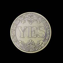 Yes Or No Lucky Coin, Decision Making Commemorative Coin, Double-Sided Badge, Collectible Gift, Gift, Halloween, Coin - Silver - View 12
