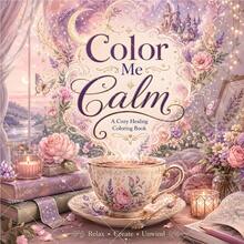 GDTME Libro de colorear acogedor y curativo, Jardín de Cottage, Rincón tranquilo y páginas de arte con citas positivas suaves, Papel grueso de una sola cara, Libro de pasatiempos con estética de colores pastel, Regalo perfecto para el Día del Padre, Halloween, Navidad y todas las fiestas festivas - acogedor - Ver 8