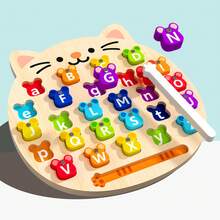Magnetic Letter Matching Puzzle, Montessori Toy, Suitable For 3-5 Years Old Children; Educational Letter Operation Learning Toy, Suitable For Girls And Boys, Children's Birthday-Christmas Gift - Magnetic Letter Pairing - View 10