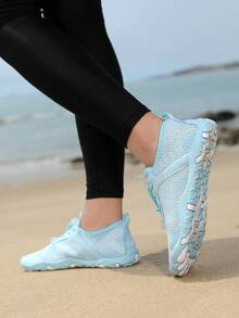 女款新款水鞋，健身運動鞋，戶外沙灘游泳鞋，涉水鞋 - 淺藍色 - 查看 3