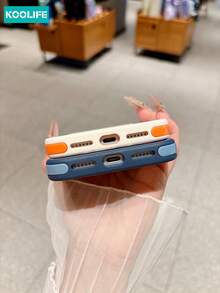 KOOLIFE 奢華防震防摔磁吸 3 合 1 色塊透明壓克力 Apple 手機殼，適用於 Phone18pro/18pro Max/17ProMax、16ProMax、15ProMax、14ProMax、13ProMax、17Pro、16Pro、15Pro、14Pro、13Pro、17、16、15、14、13/11/12pro Max；適合春季週年禮物、生日禮物、畢業禮物、男友/女友生日禮物，男女皆宜 - 灰白色 - 查看 5