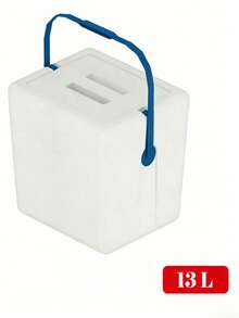 Caja isotérmica portátil blanca y ligera, con capacidad de 13 L/21 L/31 L, mantiene las bebidas calientes o frías, es fácil de transportar y una práctica nevera portátil para exteriores, ideal para familias, acampadas, picnics, etc.Caja isotérmica reforzada con asa, perfecta para viajes a la playa, pesca, acampada y conservación de alimentos y bebidas.Caja isotérmica para refrigeración en exteriores. - Blanco - Ver 12