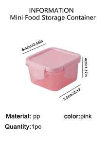 1/2/6pcs Mini Food Storage Containers, Mini Transparent Containers With Lids, Sealed Food Storage Boxes, Rectangular Plastic Sealed Storage Boxes, Small Food Containers Plastic Sealed Boxes, Multi-Functional Seasoning Boxes, School Supplies, Student Essentials - Multicolor - View 11