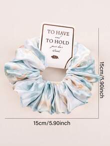 1pc Plaid Scrunchie, Fashionable Everyday Streetwear Versatile Hair Accessory, Elastic Hair Tie Ponytail - Multicolor - View 2