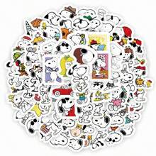 SNOOPY 1套/2026新款貼紙，可DIY貼在手機殼、行李箱、吉他、滑板、筆記本等，送給朋友和家人的小禮物與驚喜（隨機款式） - 彩色 - 查看 2