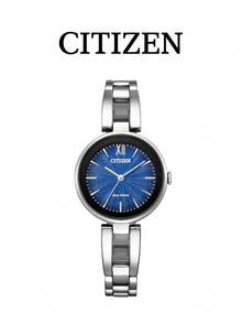 CITIZEN EM0807-89L Women's -Drive Watch, Blue Dial With Stainless Steel Band, Comes With Original Box, Elegant Casual Wristwatch For Everyday Wear And As A Gift - Blue - View 1