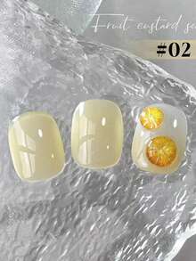 Mec 12ml 水果卡士達凝膠指甲油套裝 - 9色透明果凍裸色凝膠，馬卡龍淡彩浸泡式UV LED凝膠指甲油套組，乳白色奶油布丁效果，適用於2026春夏，DIY美甲 - 彩色 - 查看 19