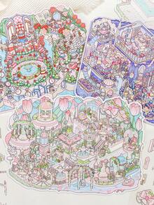 唯美城堡場景貼紙、可愛風景貼紙、幻想場景貼紙、3D微縮場景貼紙、成人手工貼紙、裝飾貼紙、DIY手工、手帳剪貼簿、桌面裝飾、紓壓、返校季 - A - 查看 1