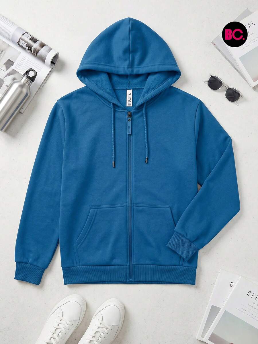 Little Big City Sudadera De Niña con Capucha en Colores Varios, Estilo Casual Deportivo - azul real - Ver 1