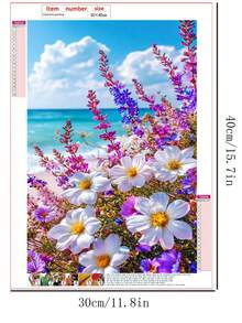 DIY 5D钻石画套装，风景花卉钻石画，钻石艺术，钻石画工艺品，墙面装饰，惊喜礼物 - 圓鑽 - 查看 5