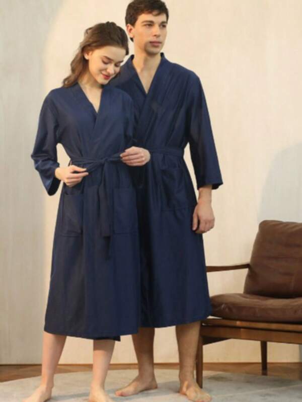 Áo choàng tắm waffle nhẹ được nâng cấp dành cho các cặp đôi, áo choàng kimono nhanh khô cỡ lớn dành cho nữ với tay áo 3/4, thiết kế unisex, phù hợp cho mùa hè, phòng xông hơi, spa, phòng ngủ, hồ bơi, dã ngoại, tiệc tùng, các ngày lễ như Halloween, Giáng sinh, có nhiều kích cỡ từ nhỏ đến lớn.