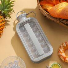 1pc Ice Ball Maker Water Bottle With Lid, Portable Silicone Tray & Water Bottle 2-In-1, Multi-Cavity Mold, Tray, Ice Ball, Ice Maker, Ice Cube, Ice Bag, Ice Bucket, Suitable For Home Bar Party, Easy Release Ice Maker, Suitable For Drinks, Juice - Multicolor - View 13