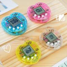 4Pcs Mini Virtual Pet Game Console, Heart-Shaped Transparent Design, Portable (Can Be Used As A Keychain Or Bag Charm), Educational Toy For Kids, Perfect For Raising And Interacting With, Great Gift For Boys And Girls For Christmas, Back To School - Multicolor - View 14
