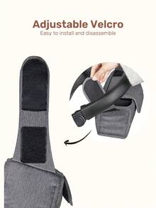 Gray Stroller Organizer With Cup Holders, Large Capacity Multi-Pocket Stroller Storage Bag For Diapers, Bottles & Baby Essentials, All-Season Use - Grey - View 6