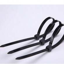 100 Multifunctional Cable Ties, Made Of Durable Nylon Plastic Material, With Wire Fixing Wires, Suitable For Cable Fixing, Gardening And DIY Project Organization, Storage Tools, Computer Cable Organization, And Home Storage Helpers - / - View 9