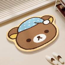 San-X Rilakkuma 卡通可愛慵懶熊設計吸水防污浴室地墊，防塵易打理腳墊 - 彩色 - 查看 20