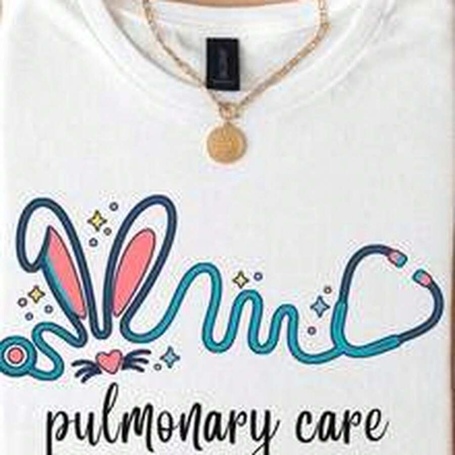 Pulary C1Are Nurse Crew S1Hirt, Bunntethoscope Spring Hospital Unit T1EE - White - View 1