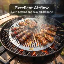 304 Stainless Steel BBQ Grill Mesh Thickened One-Piece Forming Heavy Duty Grill Net Universal Fit For BBQ Grills,Suitable For Outdoor Grilling, Roasting Meat, Roasting Fish, Baking Tray, Multiple Specifications Available - One-piece Molding Thickened - View 4