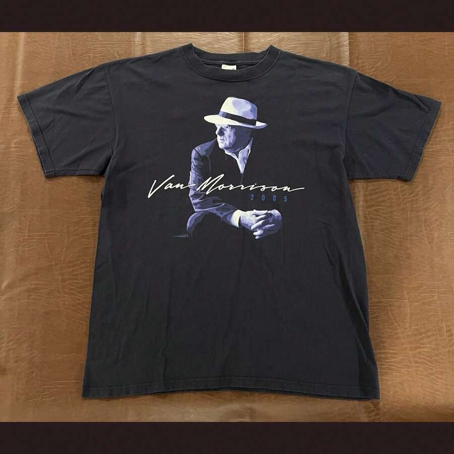 Vintage 2005 Van Morrison2 Band Shirt - Dual Sided - Size Large - Black - View 1