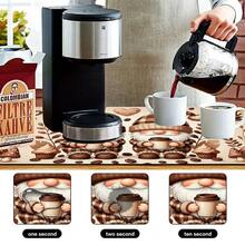 1pc Coffee Theme Dwarf Plaid Pattern Absorbent Mat, Efficient Water Absorption, Beautify Dining Table, Kitchen Counter, Coffee Shop, Multi-Purpose Drainage Mat, Household Gift, Desktop Decor - XYLSD-437 - View 7