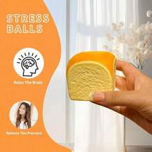 夏威夷面包造型挤压减压玩具 - 慢回弹软球，逼真食物造型，适合成人和青少年，可爱桌面摆件，独特礼物 - 彩色 - 查看 4