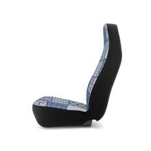 2pc Boho Patchwork Car Seat Cover Set, Print Faux Illusion Patchwork Crochet Quilt Car Seat Cover Interior Retro Vintage Preppy New Driver Gift - G - 查看 4