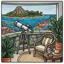 Tropical Coloring Pages, Summer Beach Island Coloring, Relaxing Coloring, Cute Numbered Coloring Book. The Book Contains Relaxing Beach Scenes, Vegetation, And Island-Themed Designs. The Lines Are Simple And Smooth, Making It Easy To Color. - 熱帶風情著色本 - 查看 5
