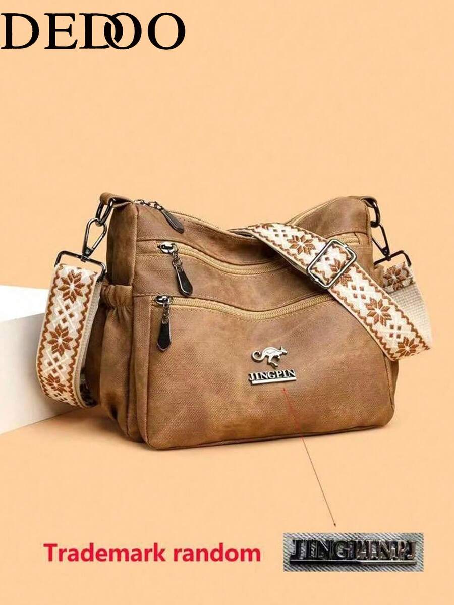 Dedoo Women's Soft Material Crossbody Bag, Middle-Aged Women's Shoulder Bag, New Design For Spring And Autumn