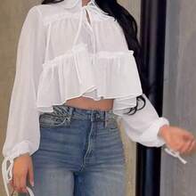 Women Blouses & Shirts - White - View 4