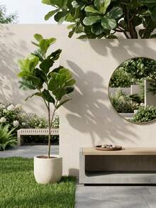 Large-Scale Artificial Plants Including Fake Palm Trees, Banyan Trees, Fig Leaves, And Other Large Artificial Banyan Branches. These Plants Are Ideal For Home, Garden, And Office Decoration. Planters Are Sold Separately; The Base Is Not Included. The Style Will Be Determined Randomly. Please Confirm Before Placing Your Order. - Multicolor - View 10