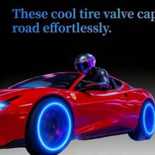 10Pcs Luminous Tire Valve Caps, Fluorescent Glow Valve Stem Covers, Universal Car Wheel Decor Accessories, Fit For Car, SUV, Bike, Motorcycle & Truck, Personalized Auto Modification Parts - Pink - View 6