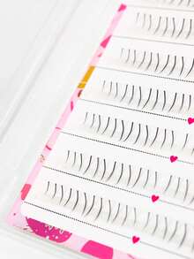 96pcs Cat Paw Style Segmented Lower Eyelashes, 3-Step Easy Application, B Curl, Reusable, Beginner Friendly - B - View 7