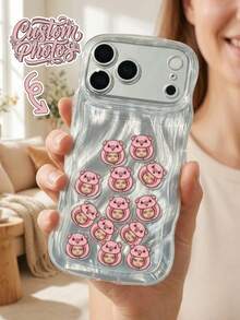 Personalized Custom Photo Phone Cases,Heart-Shaped Phone Case,Customized Photo Acrylic Panel,Swinging Phone Case,Valentines Gift,Gifts For Women,Customized Couple Photos,Children's Photos,Pet Photos, Birthday Gifts, Gifts For Couples, Friends, Party Favors, Commemorative Gifts,Gifts For Pet Lovers - Multicolor - View 3
