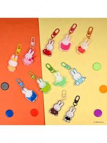 MIFFY سلاسل مفاتيح ميفي الرسمية المعتمدة متعددة، إكسسوارات حقيبة، مزيج من الخرز + القماش + الأكريليك لتزيين الحقيبة، ديكور يومي محمول، مناسب للحقائب والمفاتيح والهواتف، للبالغين فقط، 14+ - حقيبة مفاجأة بقلادة مركبة - مشاهدة 8