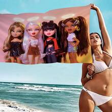 Manta de microfibra  de muñeca encantadora, toallas de playa de secado rápido, manta de toalla de piscina súper absorbente con estampado de gran tamaño - sandía1 - Ver 11