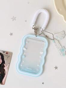 1 PC Small Wing Card Holder, Student Ripple Three Inch Storage Set, Star Chasing Small Card Display Set Pendant - Multicolor - View 15
