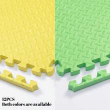 [Freshly Produced, Please Ventilate To Remove Odor Before Use]4/8/12Pcs Leaf Pattern Patchwork Crawling Mat 30x30x1cm Size, Multiple Color Combinations With Fresh Aesthetics! Leaf Pattern Non-Slip Texture + 1cm Thick Cushioning, Baby Crawling And Playing Anti-Collision, Can Be Freely Assembled To Fit Different Spaces, Essential For Home Baby Activity Area, And Practical, Better After Ventilation - 30*30 Crawling Mat - View 36