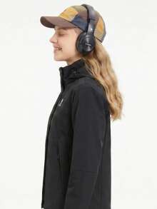 CAMEL CROWN Outdoor Hiking Jacket, Water-Resistant, Multi-Functional, Casual Work Coat, Autumn/Winter - Phantom Black - View 4
