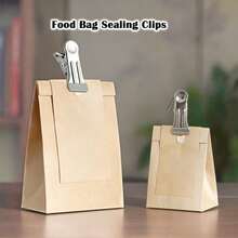 10pcs Multi-Functional Metal Clips - Suitable For Securing Garbage Bags, Sealing Snack Bags, Preventing Clothes From Blowing Away, Organizing Notes & Photos, And Clothes Drying All Year Round, An Ideal Clothespin Choice - A - View 12
