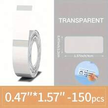 For Marklife Transparent Thermal Label Roll 12*40mm, Self-Adhesive Mini Printer Labels Compatible With M1/P12/P15/P50/D30, Perfect For DIY Bullet Journals, Planner Stickers, Office, Home & Inventory Organization - View 7