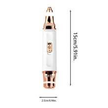 Conduroma 2-In-1 Dual Head Electric Hair Trimmer For Women, Eyebrow & Facial Hair Trimmer, Multipurpose Shaver For Private Area, Underarm, Leg, Arm And Face, 360° Ring LED Light, Compact Portable Design, USB Charging, Ideal Gift Choice. - Upgraded Version - View 2